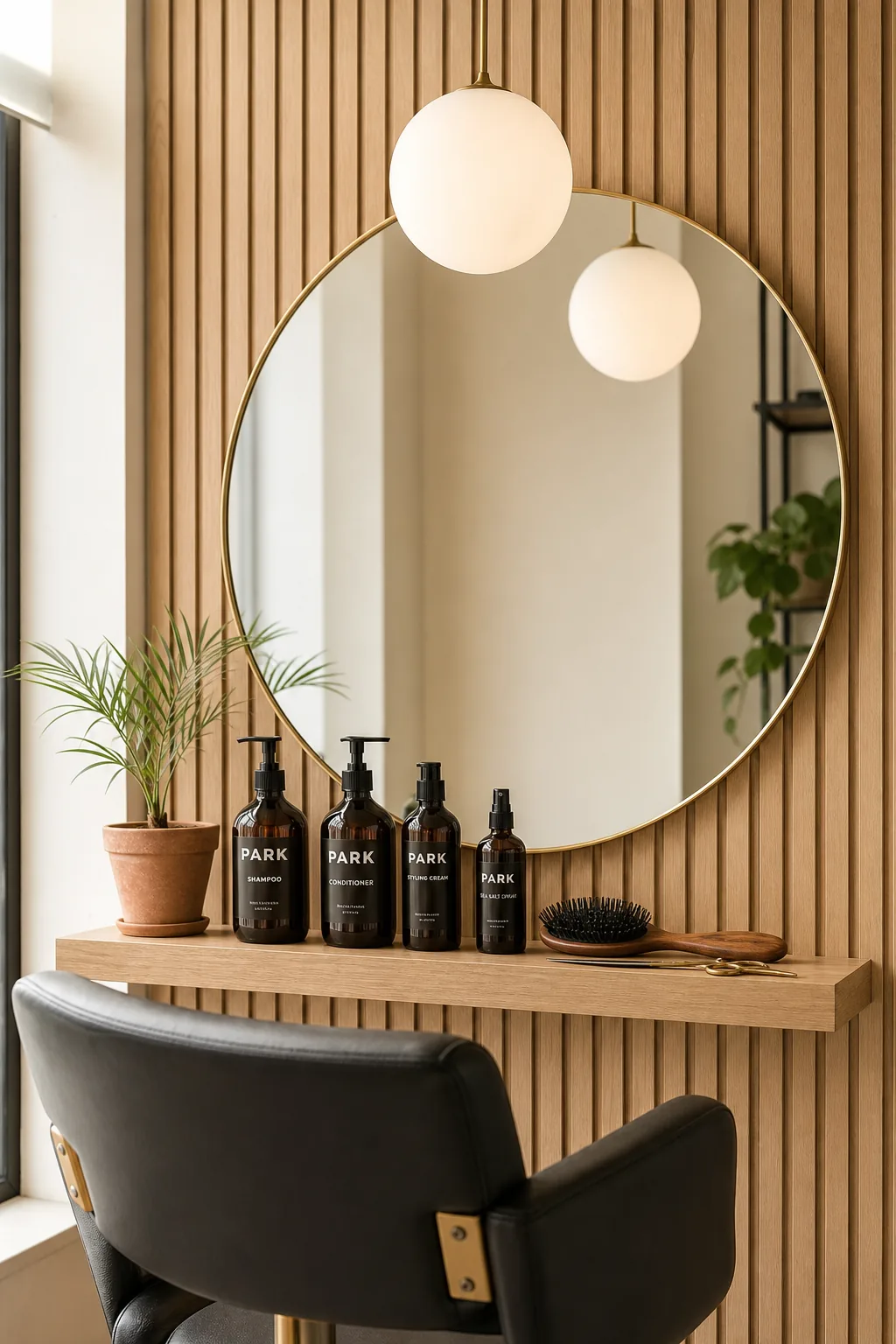 Stylingstation med PARK produkter