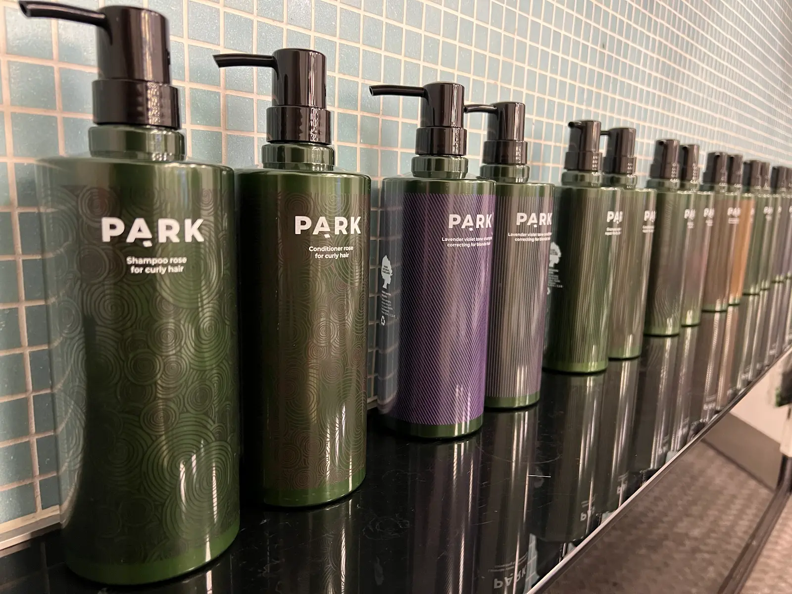 PARK shampoo og pleje på rad og række